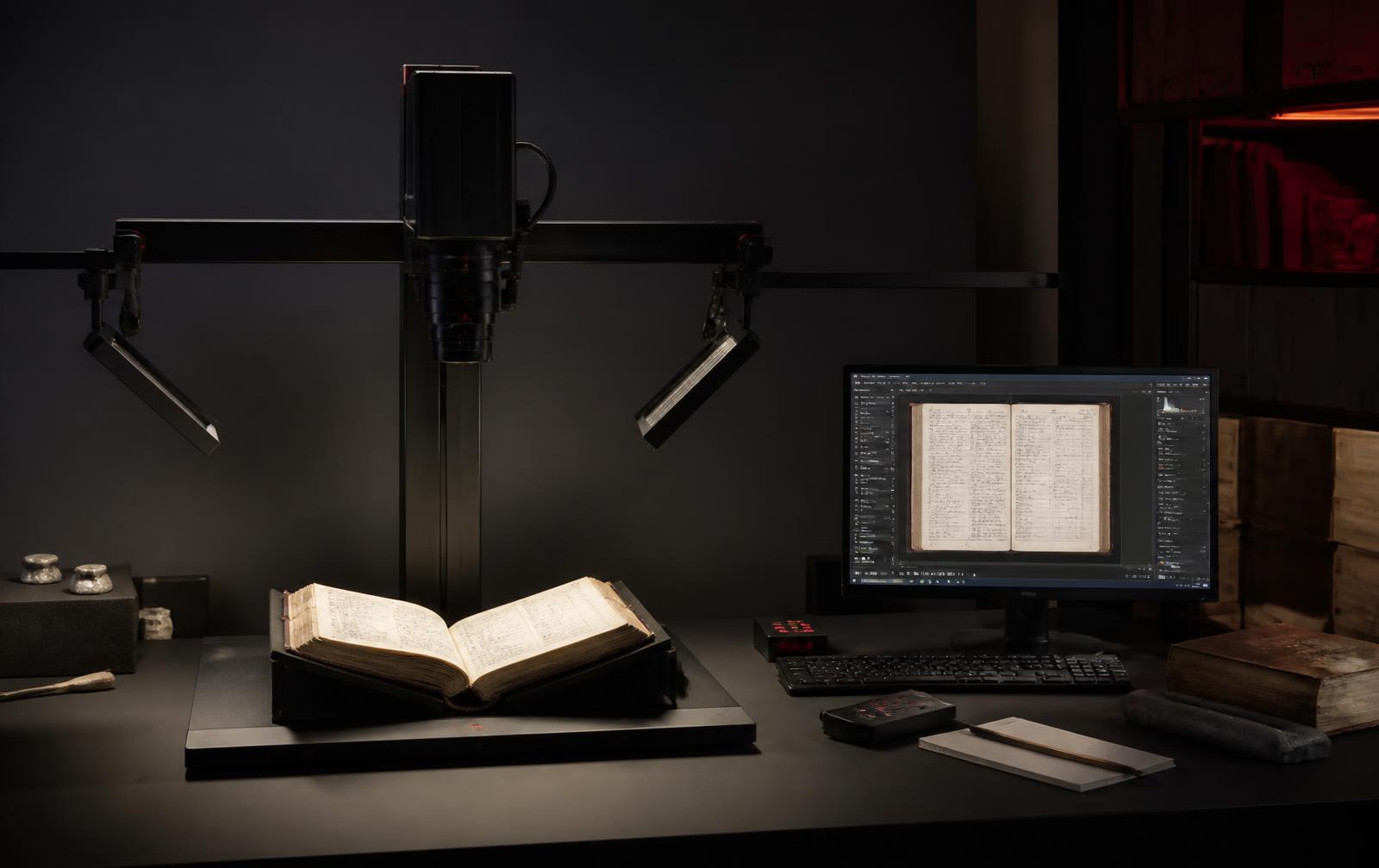Illustrative high-end archival scanning environment